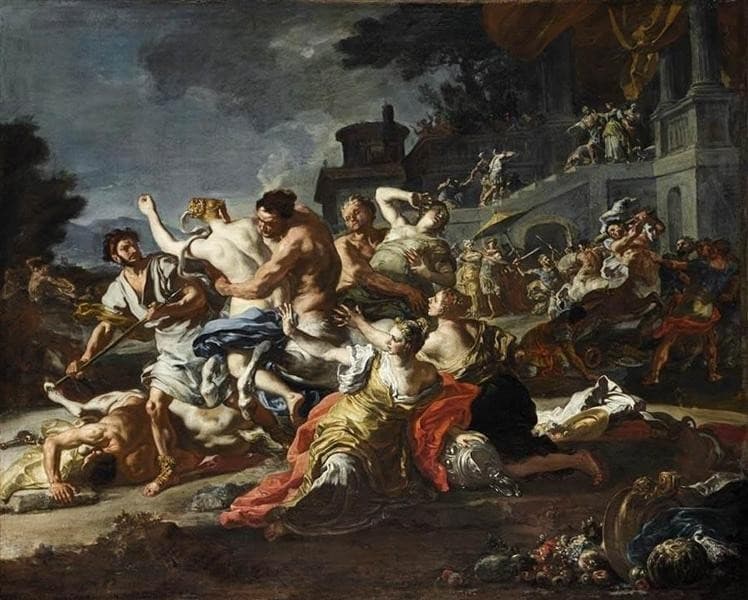 Battle between Lapiths and Centaurs — Francesco Solimena