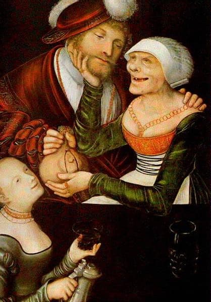 The Procuress — Lucas Cranach the Elder