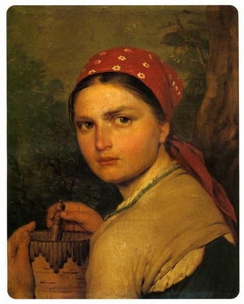 Girl with Burak — Alexey Venetsianov