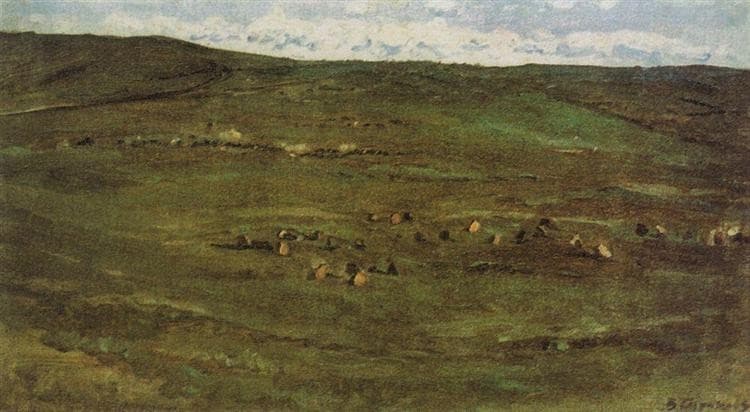 Табун лошадей в Барабинской степи — Vasily Surikov
