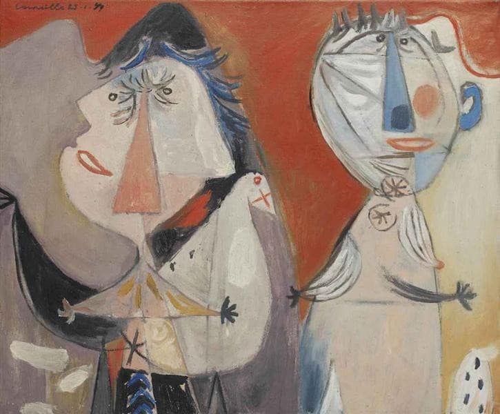Couple et pigeon — Corneille