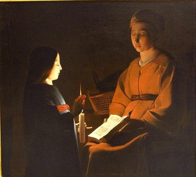 Education of the Virgin — Georges de La Tour