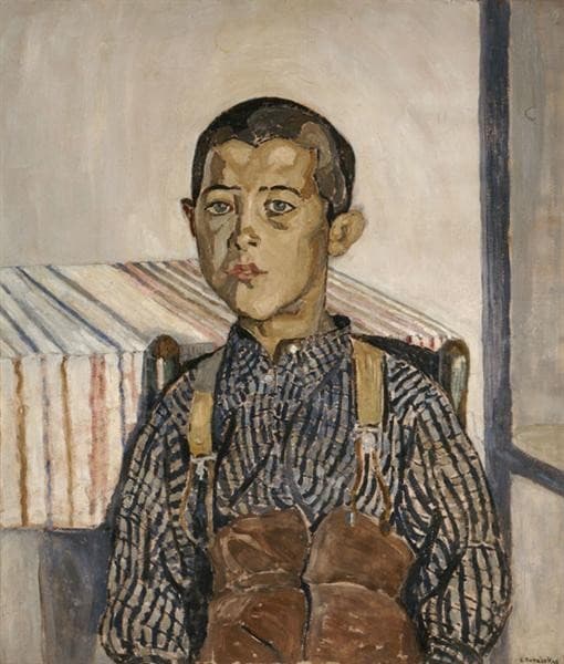 Boy wearing suspenders — Spyros Papaloukas