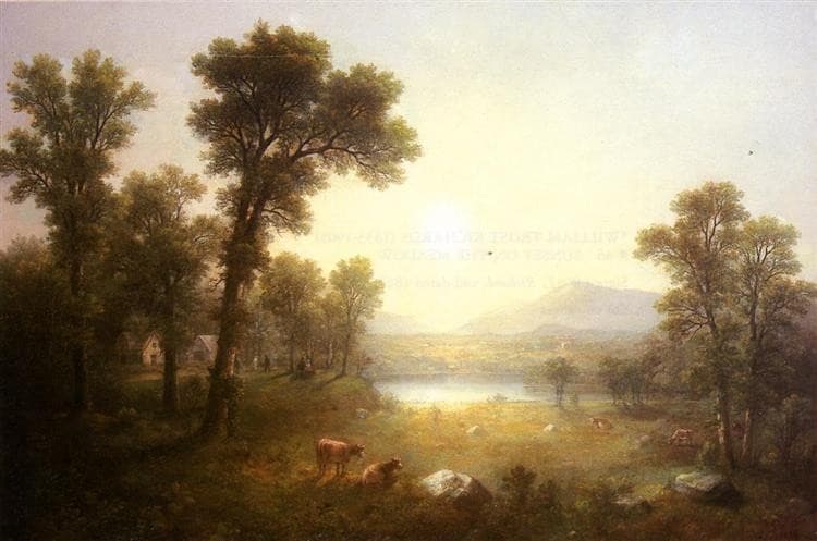 Lake Scene in the Mountains — Asher Brown Durand