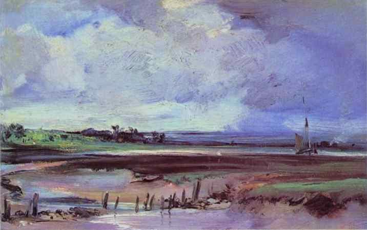 Les Salinieres by Trouville — Richard Parkes Bonington
