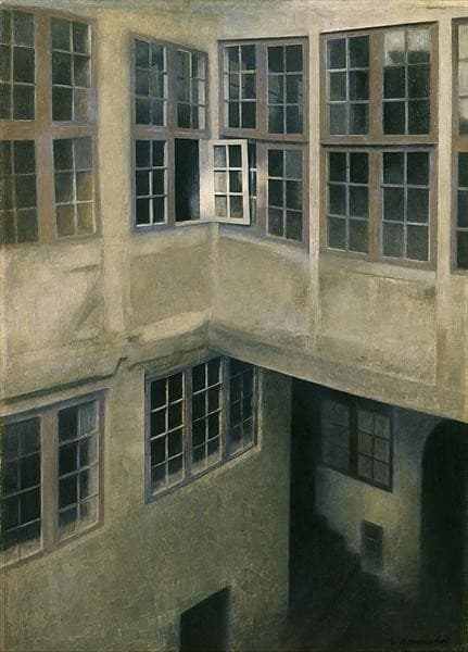 Interior of Courtyard, Strandgade 30 — Vilhelm Hammershøi