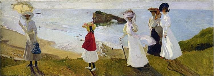 Lighthouse walk at Biarritz — Joaquín Sorolla