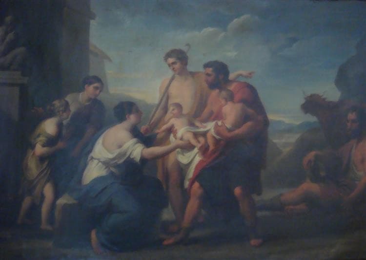 The discovery of Romulus and Remus — Camuccini Vincenzo
