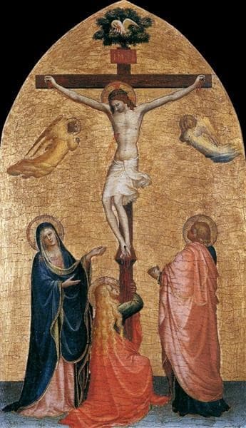 Crucifixion with the Virgin, John the Evangelist, and Mary Magdelene — Fra Angelico