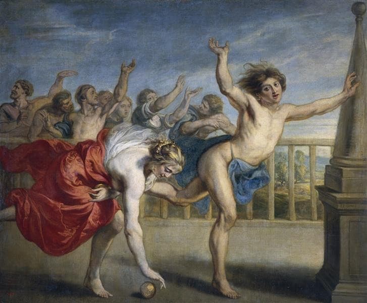 Hippomenes and Atalanta — Jacob Peter Gowy