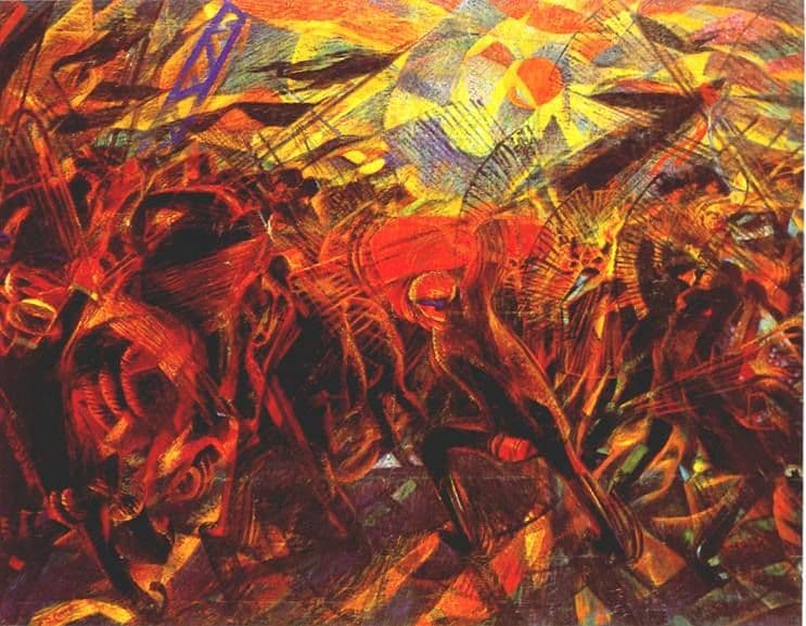 The Funeral of the Anarchist Galli — Carlo Carrà
