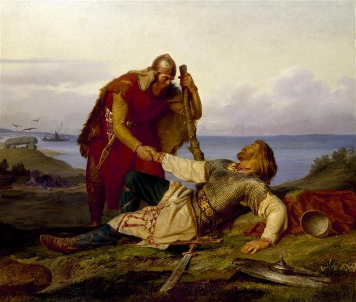Hjalmar's Farewell To Orvar Odd After The Battle On Samsö — Mårten Eskil Winge