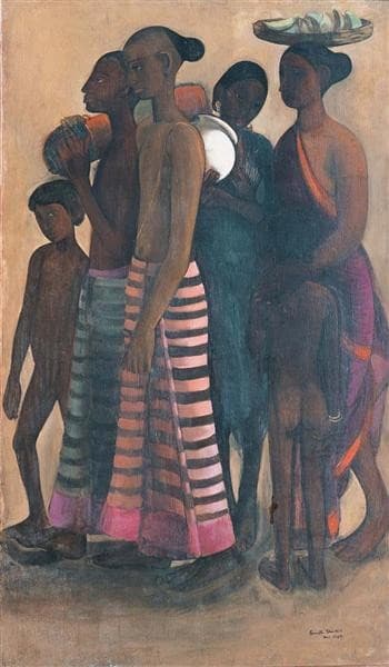 South Indian Villagers Going to a Market — Amrita Sher-Gil