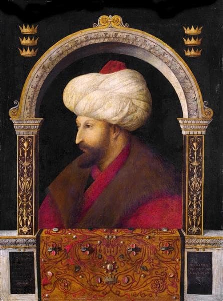 Portrait of Ottoman Sultan Mehmed the Conqueror — Gentile Bellini