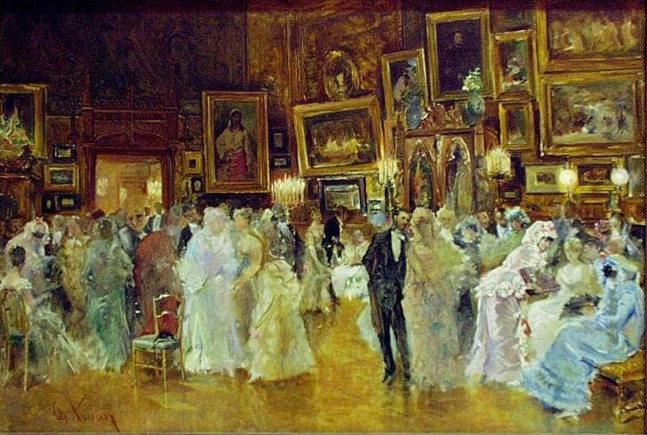Costume Party in the Workshop — Theodor Aman