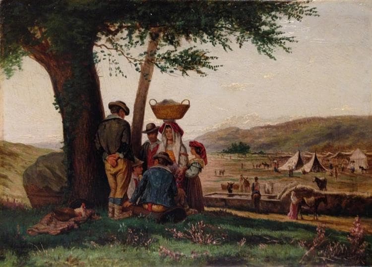 The Grottaferrata fair — Aurelio Tiratelli