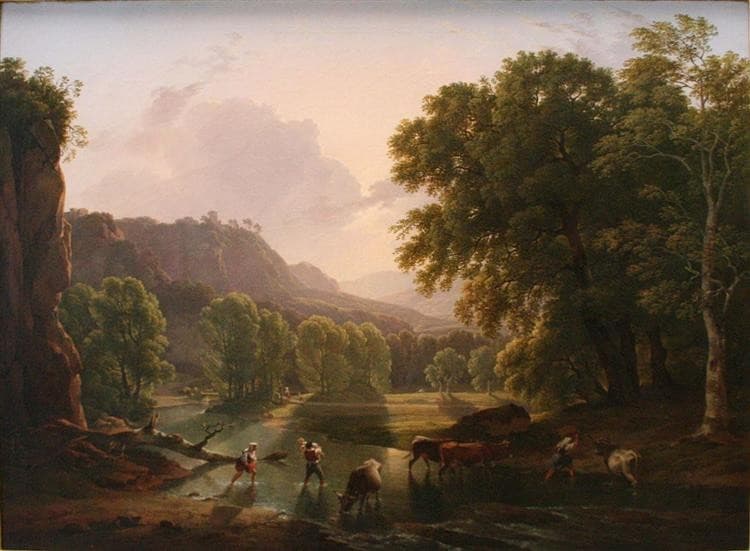 Passage at the ford — Hendrik Voogd