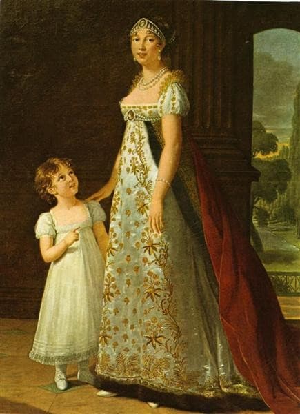 Portrait of Caroline Murat with her daughter, Letizia — Élisabeth Vigée Le Brun