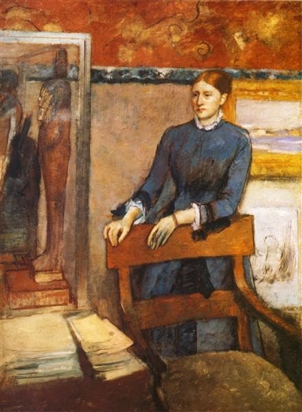 Hélène Rouart in her Father's Study — Edgar Degas