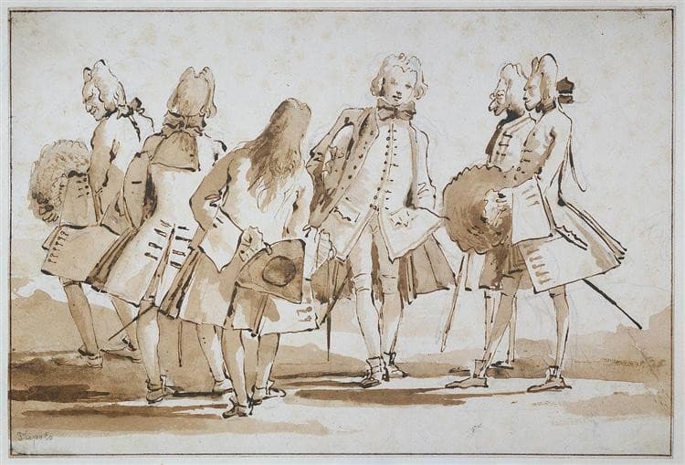 Venetian Promenade — Giovanni Battista Tiepolo