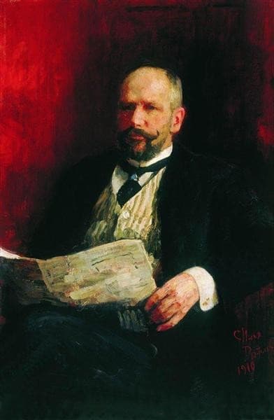 Portrait of P.A. Stolypin — Ilya Repin