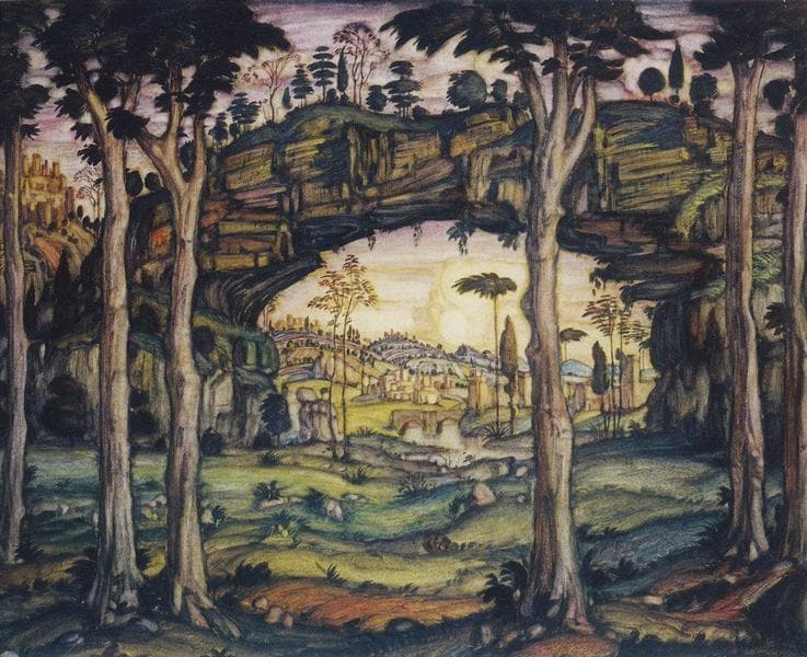 Italian Landscape — Konstantin Bogaevsky