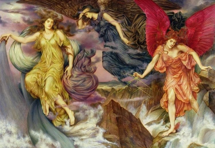 The Storm Spirits — Evelyn De Morgan