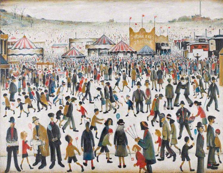 Lancashire Fair, Good Friday, Daisy Nook — L.S. Lowry