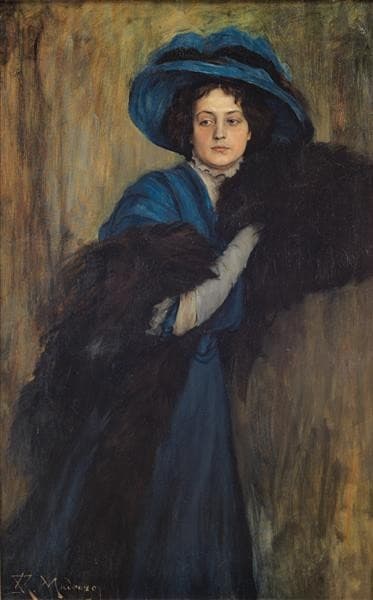 Portrait Of Lady In Blue — Raimundo de Madrazo y Garreta