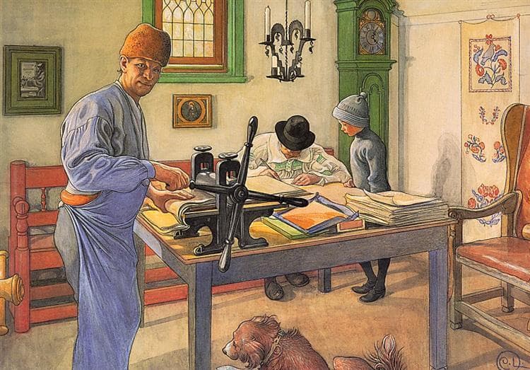 My Acid Workshop (Where I do my Etching) — Carl Larsson