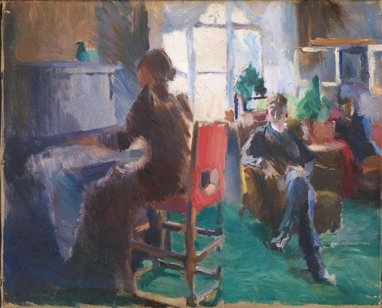 By the Piano — Harriet Backer