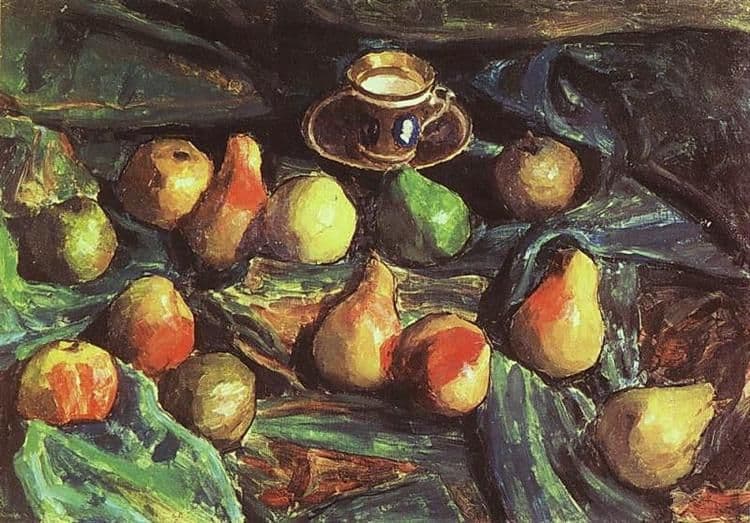 Pears on a Green Cloth — Igor Grabar
