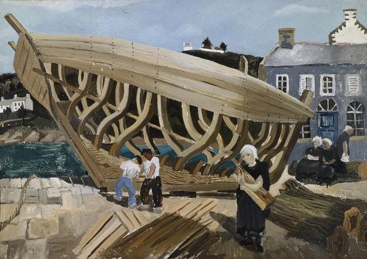Building the Boat, Tréboul — Christopher Wood
