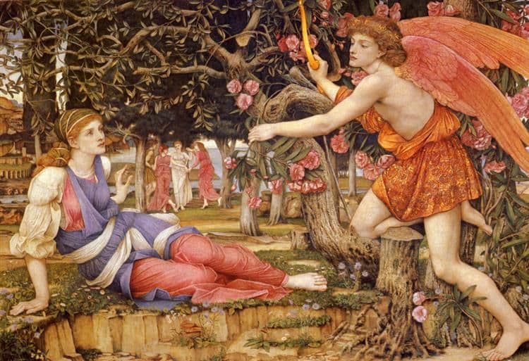 Love and the Maiden — John Roddam Spencer Stanhope