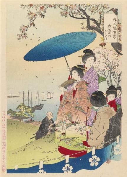 Geisha in Springtime — Ogata Gekko