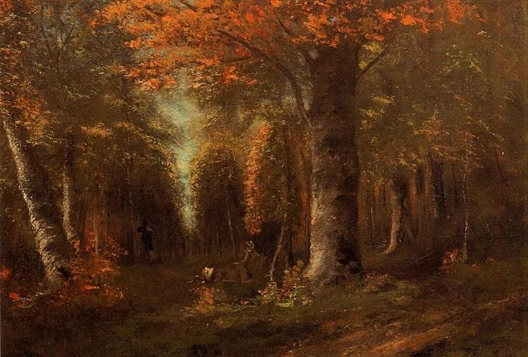The Forest in Autumn — Gustave Courbet