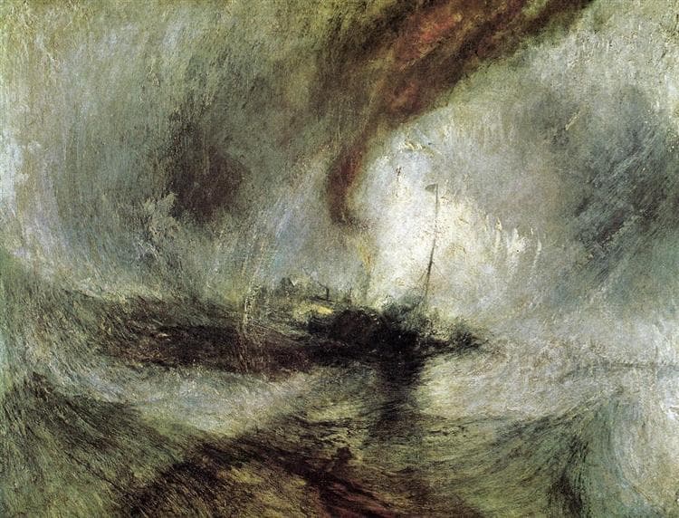 Snow Storm - Steamboat off a Harbour's Mouth — J. M. W. Turner