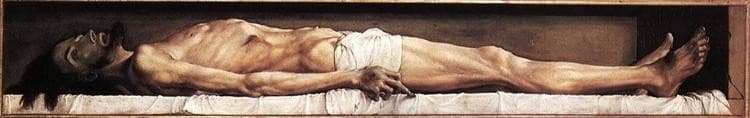 The Body of the Dead Christ in the Tomb — Hans Holbein the Younger