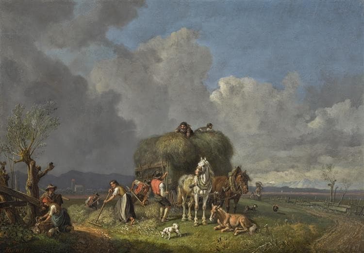 The Hay Harvest — Heinrich Bürkel
