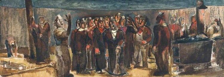 Miners Singing — Josef Herman