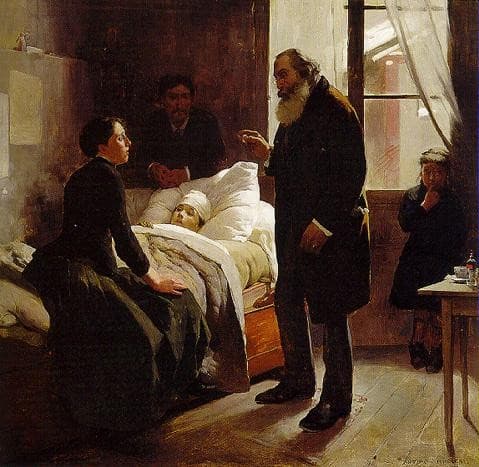 The Sick Child — Arturo Michelena