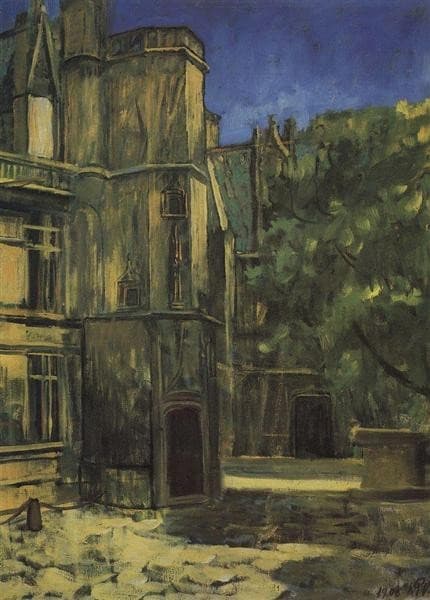 Вид музея Клюни в Париже — Kuzma Petrov-Vodkin