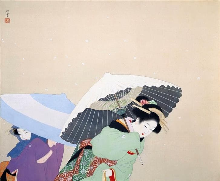 Large Snowflakes — Uemura Shoen