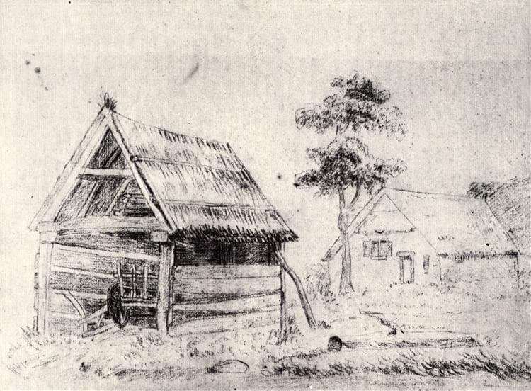 Barn and Farmhouse — Vincent van Gogh