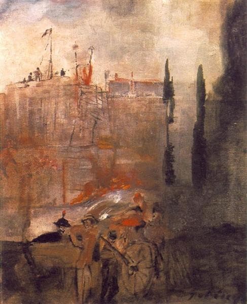 Siege of a Castle — Lajos Gulácsy