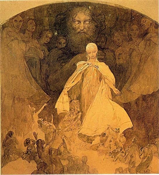 Age of Wisdom — Alphonse Mucha