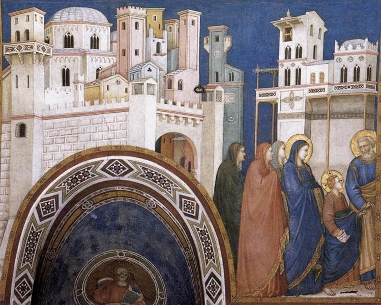 Return of Christ to Jerusalem — Giotto di Bondone