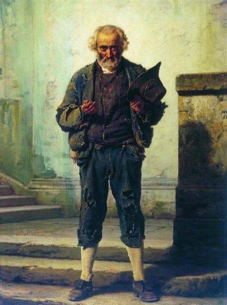 The old beggar — Fyodor Bronnikov