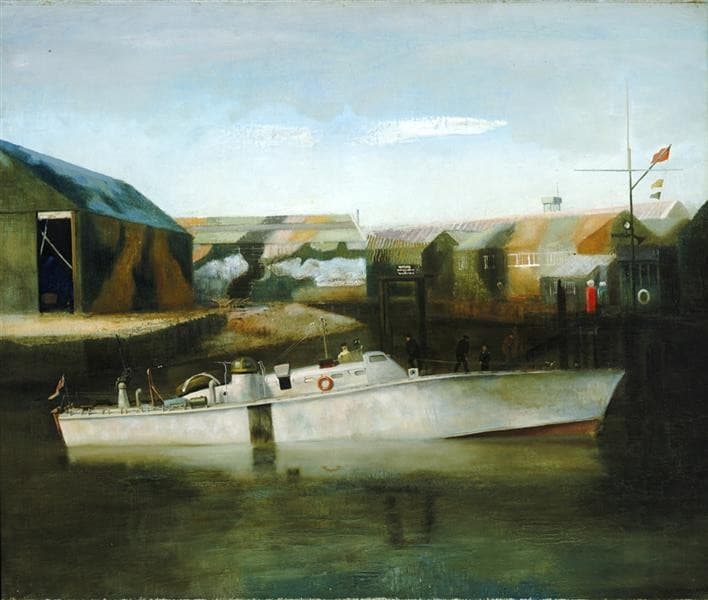 A Motor Boat of the British Power Boat Company, Hythe — Richard Eurich
