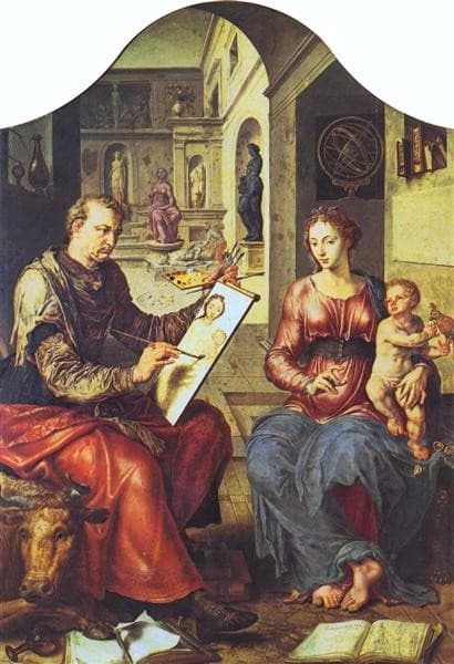 St. Luke Painting the Virgin — Maarten van Heemskerck